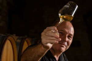 Verre de Chablis au Domaine Servin